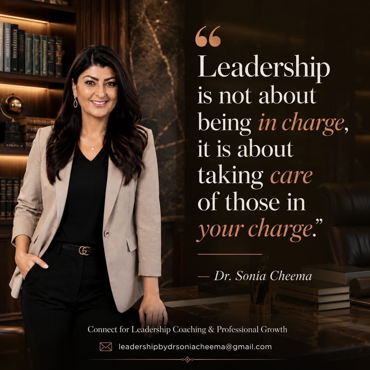 Dr. Sonia Cheema on leadership